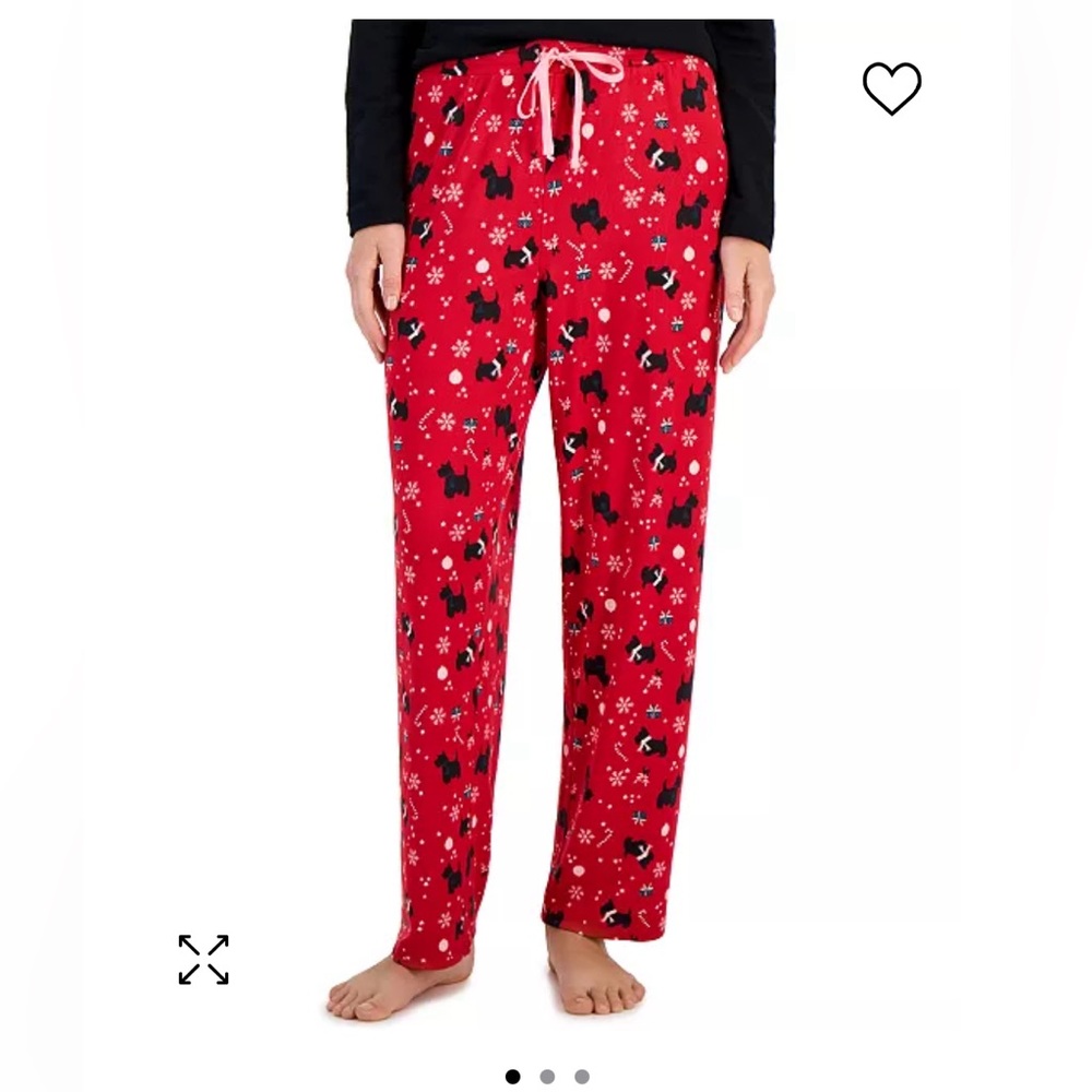 Women's Soft Knit Printed Pajama Pants, Created for Macy's XL Scottie Dog